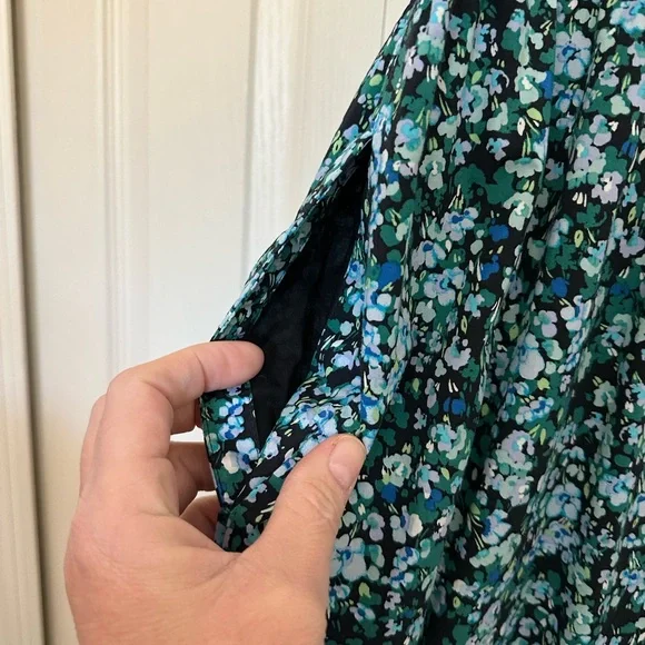 J. Crew Blue Floral Midi Dress - Picture 7 of 9